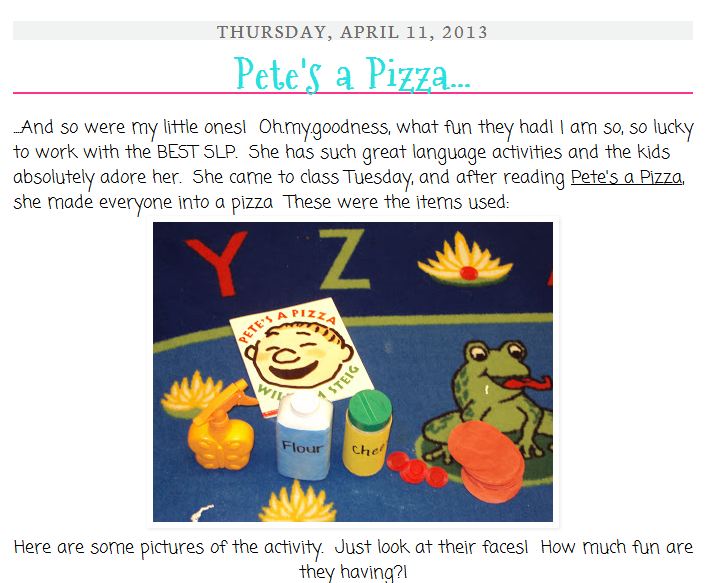 more ideas from a SLP