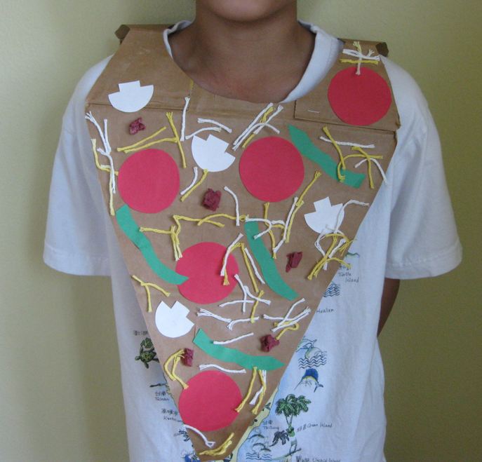 Pizza costume craft