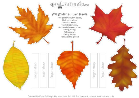 five golden leaves song and props - click pic to open PDF