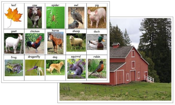 when the leaf blew in - free printable story props (click pic to open PDF)