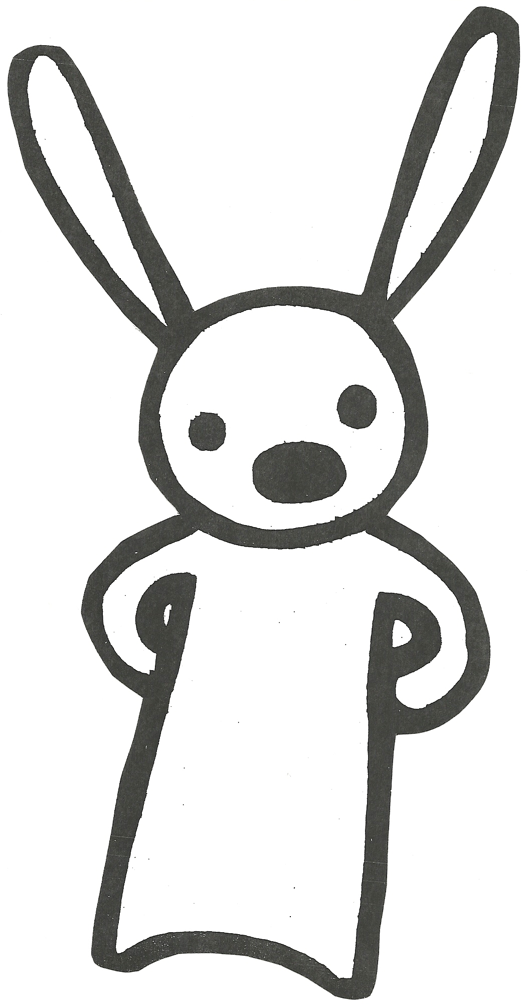 bunny puppet for It's Not a Box