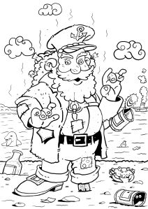 Captain Grimy Coloring Page