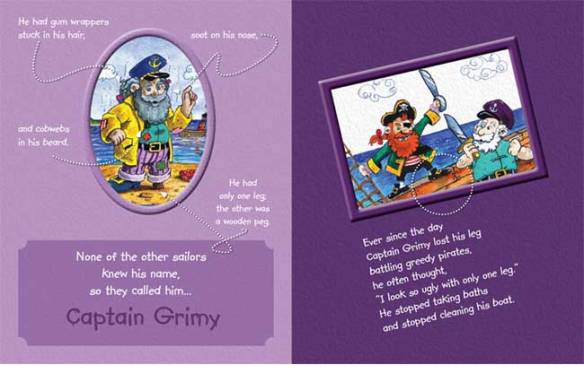 captain grimy - inside book
