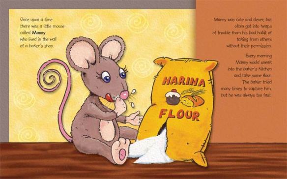 manny the mouse - inside book