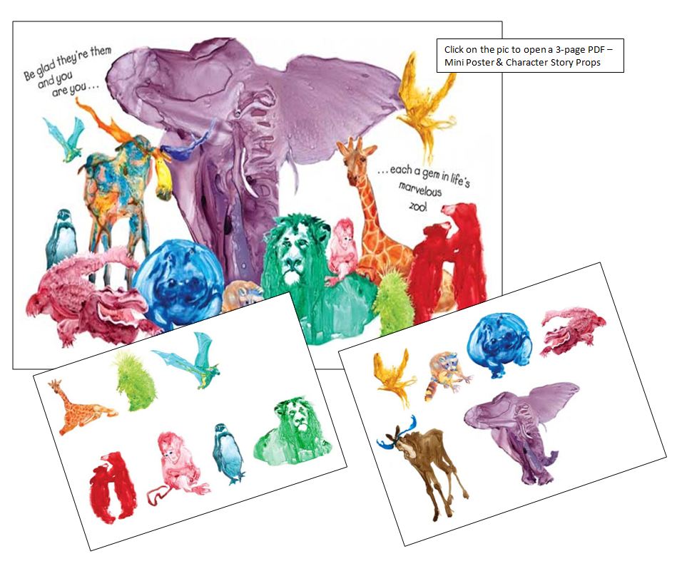 Agate What Good Is a Moose - click pic for 3-page PDF of mini poster & character story props