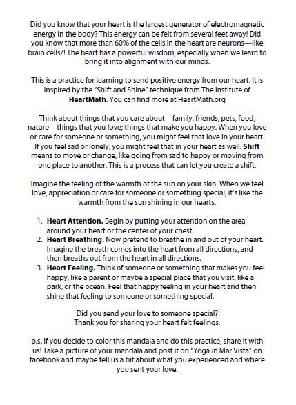 heart mandala - back