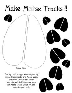 moose tracks printable - click to open PDF on Karma Wilson's website