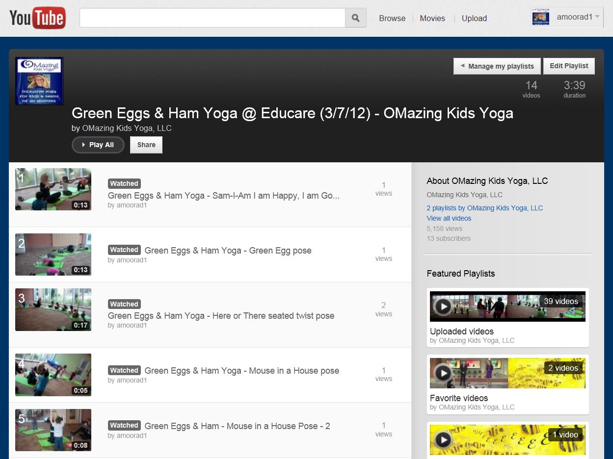 Green Eggs & Ham video playlist