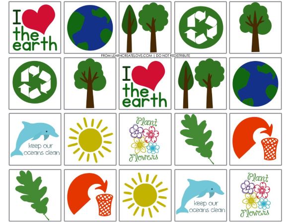 earth day memory game