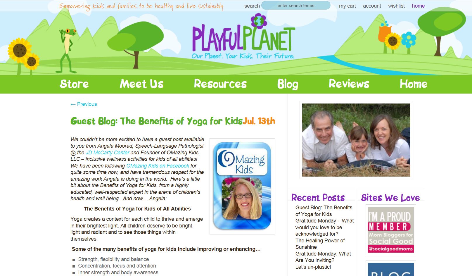 Guest blog post on Playful Planet