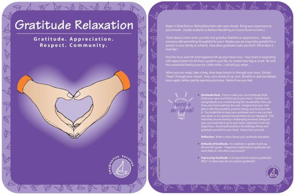 gratitude relaxation from Yoga 4 Classrooms
