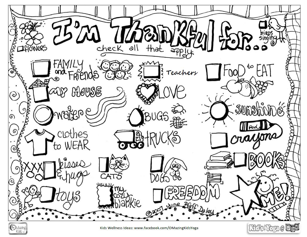 I'm Thankful For... (click to open 1-page PDF)