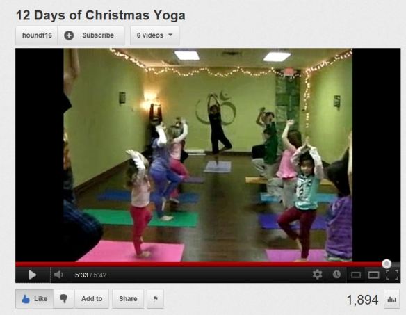 12 days of Christmas yoga