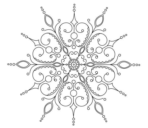 elaborate snowflake