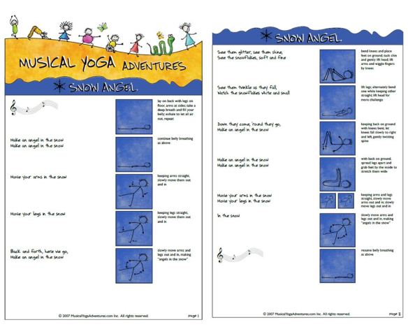 snow angel - musical yoga adventures