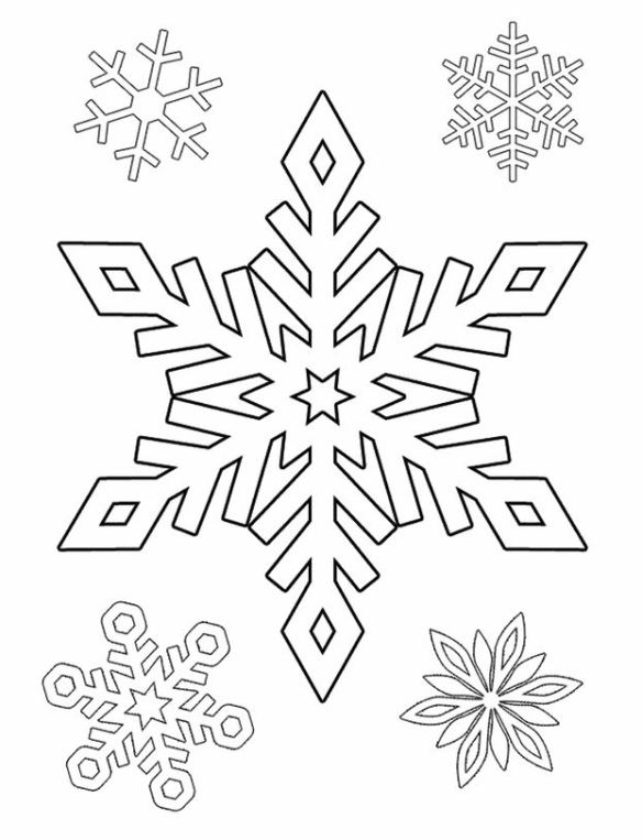 snowflakes coloring