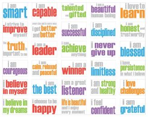affirmations mini poster
