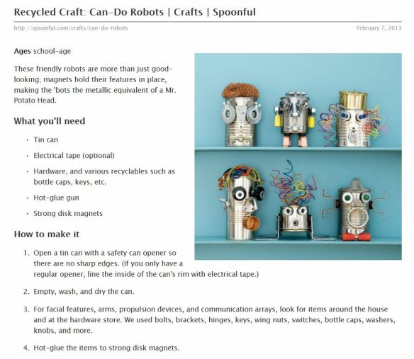 recycled robot craft
