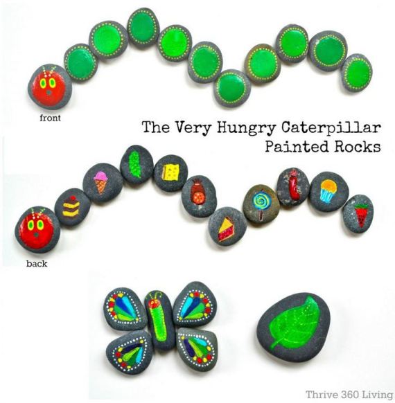 Very Hungry Caterpillar rocks