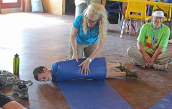 wrapped up like a map during yoga