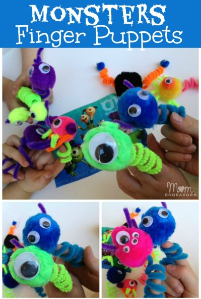 Monsters Finger Puppets craft