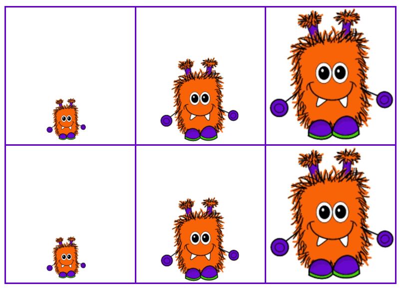 woozle match by size cards