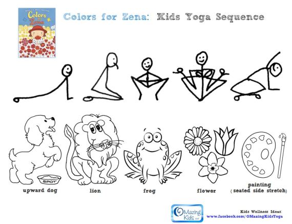 Colors for Zena kids yoga sequence - click pic to open 1-page PDF