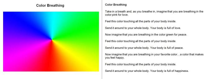 Color Breathing guided relaxation
