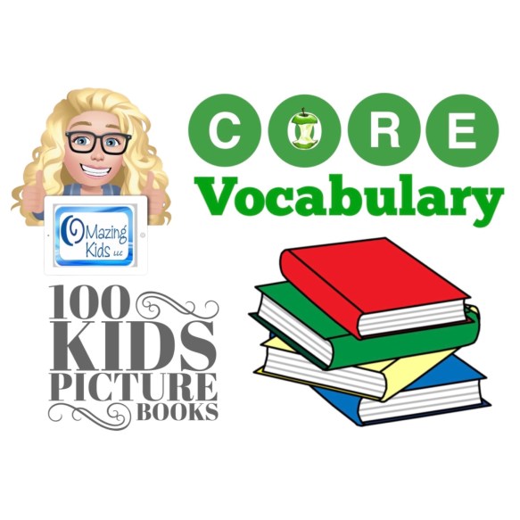 100 great kids picture books to target Core Vocabulary for AAC users - cover image