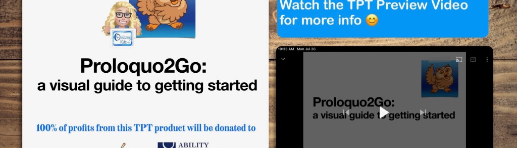 Proloquo2Go: a visual guide to getting started (TPT product ...