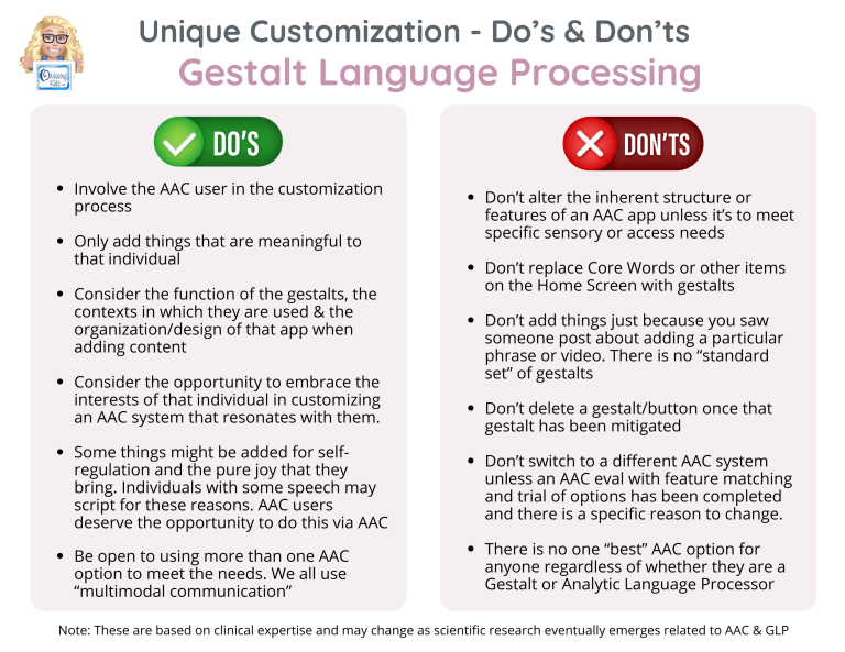 Why AAC Customization Matters for Gestalt Language Processors / Gestalt ...
