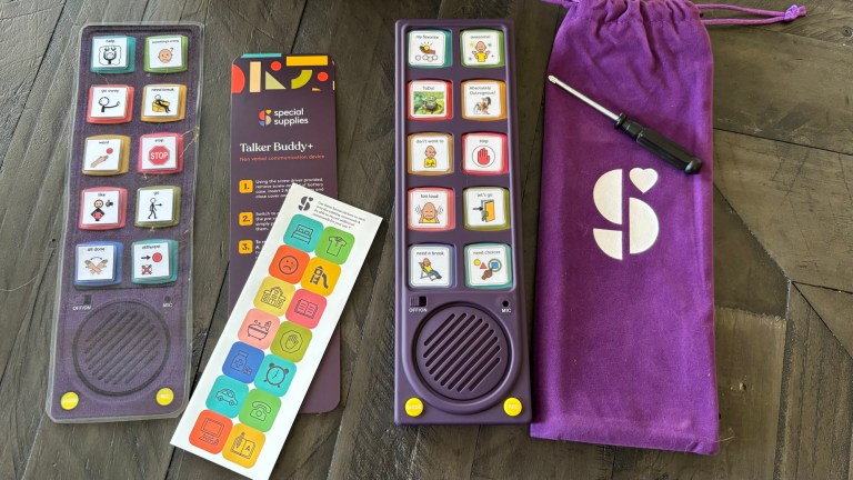 Talker Machine For Kids Talker Buddy Plus – a mid-tech AAC device (under $20 on Amazon)… with ...